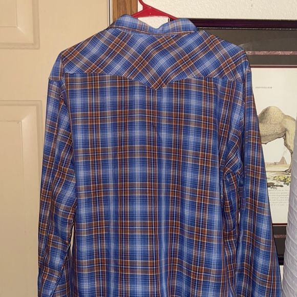 🤠🐎🐴🧲Vintage Wrangler snap down shirt. Excellent condition. Size Large. - Picture 3 of 3